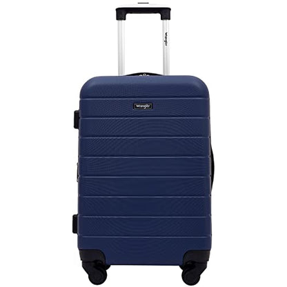 Wrangler Smart Spinner Hardside Luggage, 2 Piece Set, Navy Blue - color: Navy Blue, size: 2 Piece Set