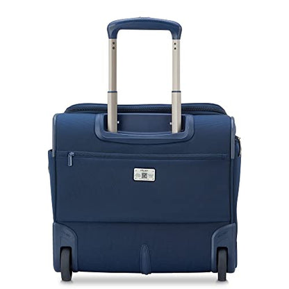 DELSEY PARIS Helium DLX, 16 Inch Carry-On Softside Luggage, Navy Blue - color: Navy Blue