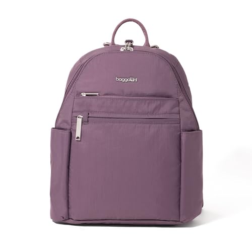 Baggallini Securtex Anti-Theft Vacation Backpack - color: Misty Purple