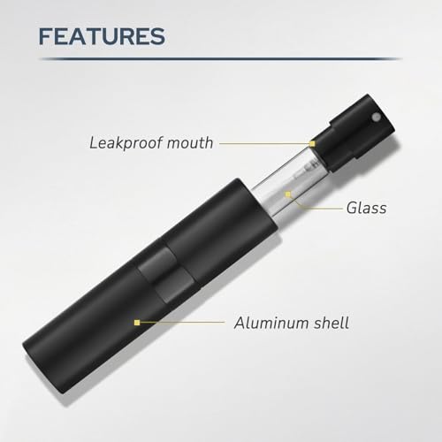 8ml Travel Perfume Bottle Refillable, Atomizer Sprayer for Cologne 3PCS - color: Pink, Purple, Blue
