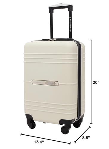 Travelers Club 22" Richmond Spinner Carry-On Luggage, Bone - color: Bone