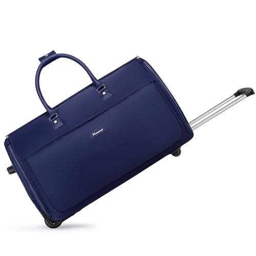 Modoker 3-in-1 Rolling Garment Duffle Bag with Wheels, 25in Blue - color: 25in-Blue
