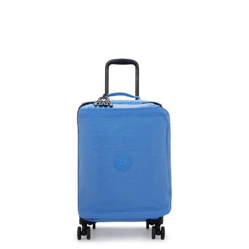 Kipling Women's Spontaneous Small Softside Spinner Wheel Luggage, Integrated TSA Accepted Lock - color: Cocktail Blue