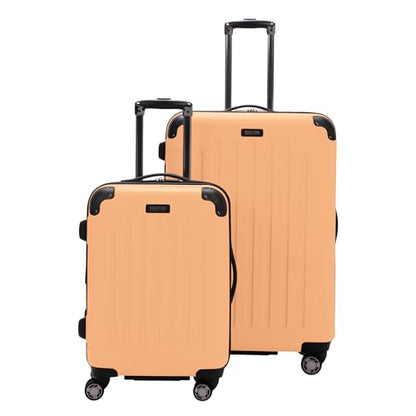 Kenneth Cole REACTION Renegade Luggage Expandable 8-Wheel Spinner Lightweight Hardside Suitcase, Dreamsicle, 2-Piece Set (20"/28") - color: Dreamsicle, size: 2-Piece Set (20"/28")