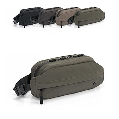 Purevave Washed Nylon Small Sling Bag for Men, Crossbody Bag for Men, Mens Sling Bag Crossbody 2.5L - color: Grey