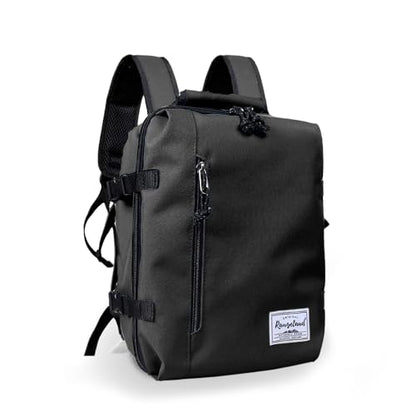 Kids Travel Backpack for Ages 3-6 | Lightweight Suitcase Style Carry-On | 10L Weekender with Tablet Sleeve & Chest Strap | Black - color: Black