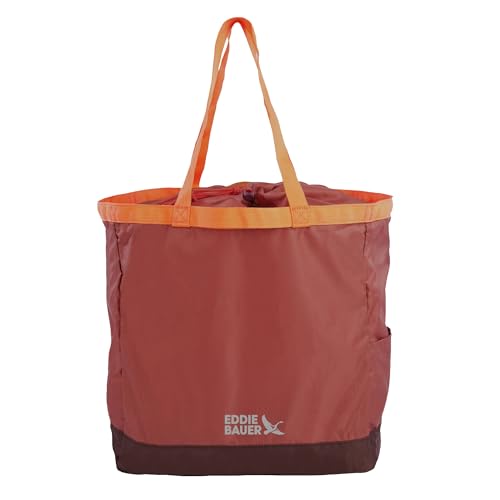 Eddie Bauer Stowaway Packable Tote Bag - color: Maroon
