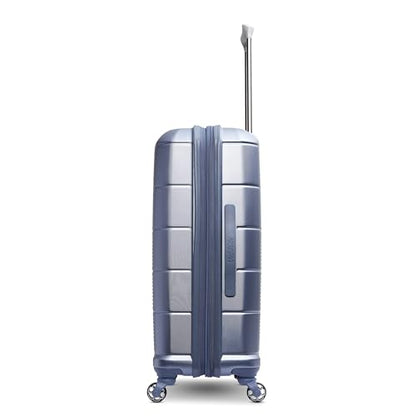 American Tourister Stratum 2.0 Expandable Hardside Luggage with Spinner Wheels, 24" SPINNER, Slate Blue - color: Slate Blue, size: 24-Inch Checked-Medium
