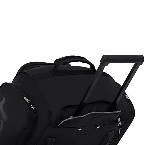 Wrangler Wesley Rolling Duffel Bag, Black, Large 30-Inch - color: Black