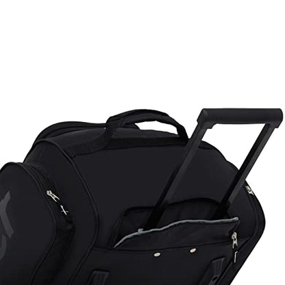 Wrangler Wesley Rolling Duffel Bag, Black, Large 30-Inch - color: Black