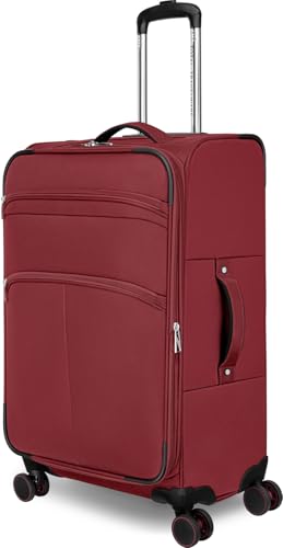 Everest Expandable Softside Spinner - color: Wine, size: 25-Inch Spinner