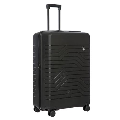 Bric's B|Y Ulisse Set of 2 Luggages with Spinner Wheels – Carry-On Airline Approved and Checked Expandable Lightweighted Hard Shell Suitcases, TSA Combination Lock - 21 Inch & 30 Inch, Black - color: Black, size: 2-Pieces (Carry-on & Checked-large)
