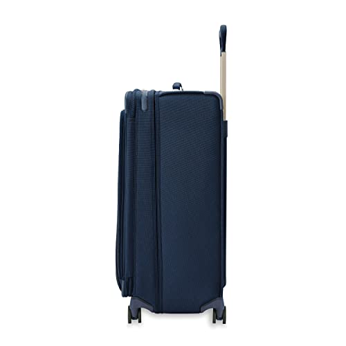 Briggs & Riley Baseline Extra Large Expandable Softside Spinner, Navy - color: Navy, size: 31" Checked