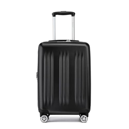 Kono Carry On Luggage 22x14x9 Airline Approved 20 Inch Expandable,Black - color: Black, size: 20"