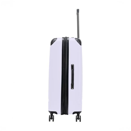 Flying Axis Collection Lightweight Hardside Expandable 8-Wheel Spinner Luggage, Lavender, 28-Inch Checked - color: Lavender, size: 28-Inch Checked