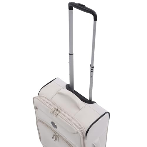 Martha Stewart Softside Carry-On Luggage, Light Grey - color: Light Grey, size: 22"