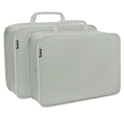 Compression Packing Cubes Travel Packing Suitcase Organizer Bags, Grey - color: Grey, size: Large