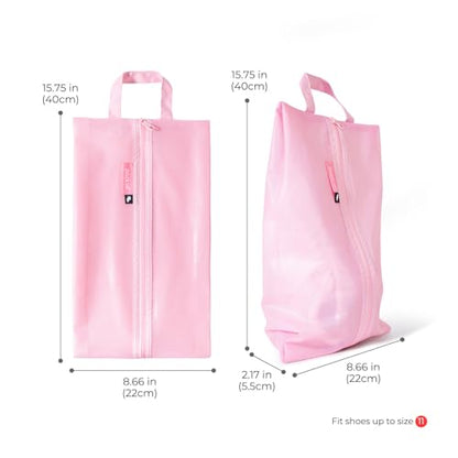 pack all 여행용 신발 가방, 스포츠용 방수 신발 파우치 - color: 핑크, style: 1팩