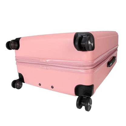 TRIPS EON 2-Piece Hardside 8-Wheel Spinner Luggage Set: 20" Carry-On & 28" Checked Suitcase Size Luggage, Ash Rose - color: Ash Rose, size: 2PC SET(CARRY ON+ LG CHECK)