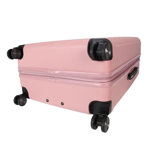TRIPS EON 28-Inch Lightweight Durable Hardside 8-Wheel Spinner Checked Suitcase Size Luggage, Ash Rose - color: Ash Rose, size: LARGE CHECKED