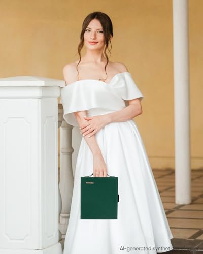 Enthralite Portable Travel Jewelry Case: Jewelry Box with Lock and Mirror - color: Dark Green