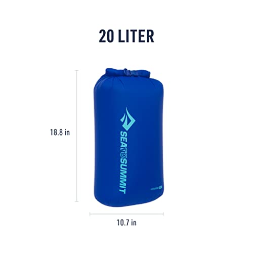 Sea to Summit Lightweight Dry Bag, Multi-Purpose Dry Storage - color: Surf Blue, style: 20 Liter