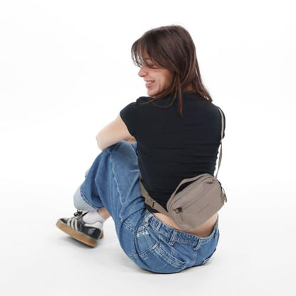 Sherpani Hyk, Small Sling Bag, Lightweight Travel Fanny Pack - color: Dune