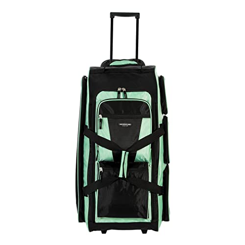 Travelers Club Xpedition 30 Inch Multi-Pocket Upright Rolling Duffel Bag - color: 씨폼.