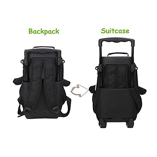 Yodo 3-Way Kids Suitcase Luggage or Toddler Rolling Backpack with wheels - color: Panda-Medium, style: Panda