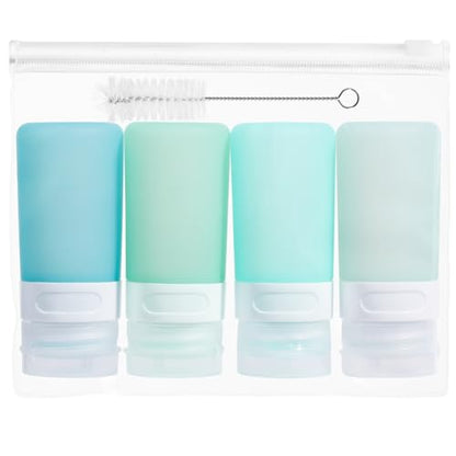 MICEBAY 2 oz Condiment Squeeze Bottles, Leakproof Salad Dressing Container - color: Mint, size: 2 OZ