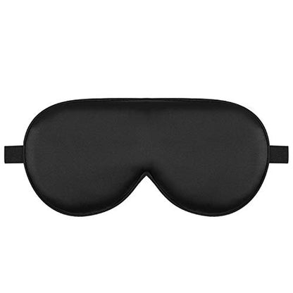 Alaska Bear Sleep Mask Silk Eye Cover with Shaped Pad, Machine Washable - color: Black_padded