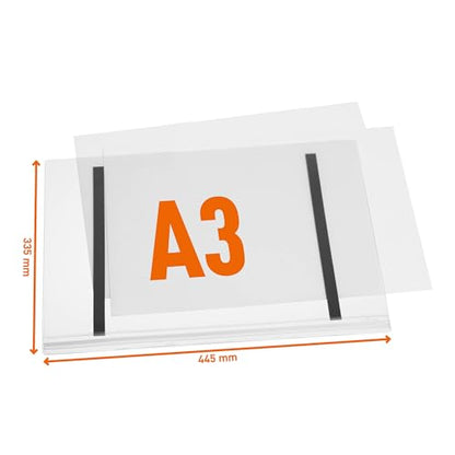 Durable Outdoor Sign Holder, Water-Resistant, Tabloid Size, 5 Pack - size: A3, style: magnetic