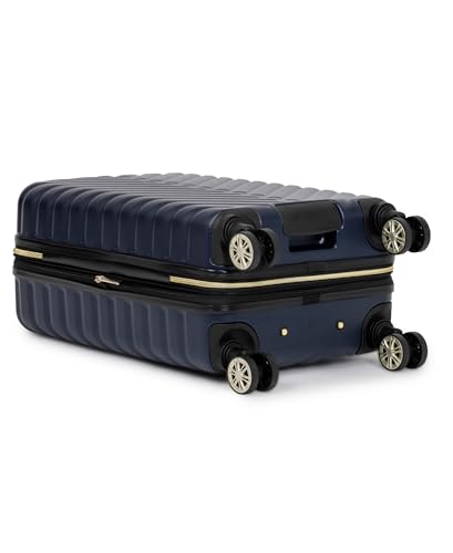 Kenneth Cole REACTION Madison Square Lightweight Hardside Chevron Expandable Spinner Luggage, Navy, 20-Inch Carry On - color: Navy, size: 20-Inch Carry On