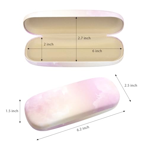 3 Pack Glass Cases Hard Shell, Portable Hard Eyeglasses Case Linen Fabrics Eyeglass Organizations for Women Girls - color: Classical