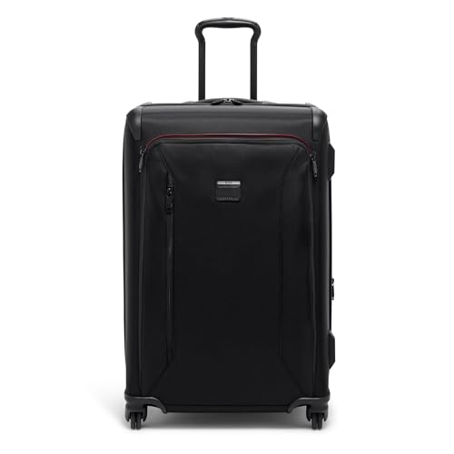 TUMI - Aerotour 4 Wheel Expandable Luggage - Men's and Women's Lightweight Business and Leisure Travel Suitcase - 26" Medium Expandable Checked, Black - color: Black, size: 26" Short Trip Expandable Packing Case