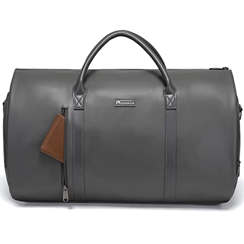 Garment Bags for Travel, 45L Carry-On Convertible Duffle with Strap - color: C-Grey