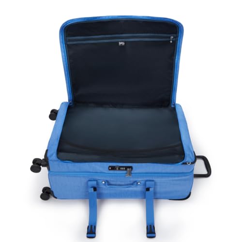 Kipling Women's Spontaneous Large 31-Inch Softside Spinner Wheel Luggage, Integrated TSA Accepted Lock - color: Cocktail Blue, size: Large