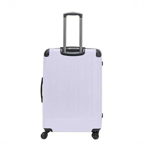 Flying Axis Collection Lightweight Hardside Expandable 8-Wheel Spinner Luggage, Lavender, 28-Inch Checked - color: Lavender, size: 28-Inch Checked
