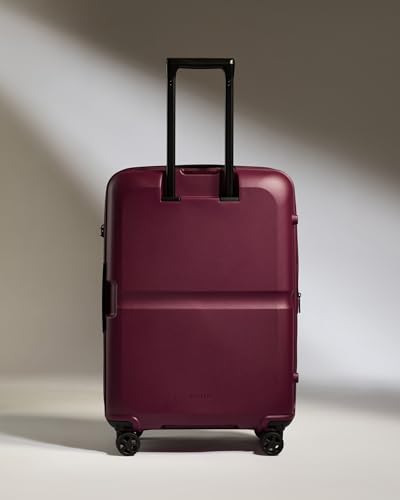 ANTLER - Single Stripe Hardside Luggage 26 Inch Checked-Medium Suitcase - Durable, Lightweight & Expandable, 4 Spinner Wheels - Adjustable Handle, TSA Lock - Heather Purple - color: Heather Purple, size: Medium