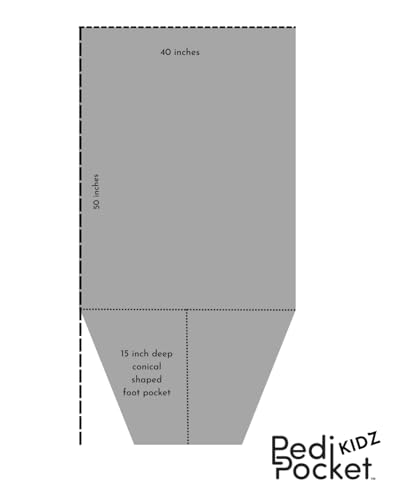PediPocket Original Patented Kidz 40" x 50" Cool Camo Foot Blanket - color: Cool Camo