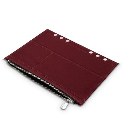 Wanderings 6-Ring Zipper Pocket for A5 Size Binder Planners - 5.9" x 8.25" / - Durable 100% Cotton Fabric - Planner Accessories Case for Refillable Planners - Compatible with Filofax - size: A5 Binder