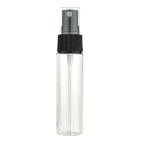 Jmkcoz Spray Bottles, 12 Pack 30ml 1oz Clear Empty Fine Mist Plastic Mini Travel Bottle Set Portable Refillable Liquid Containers for Cleaning Travel and 1 Pieces Microfiber Cleaning Cloth