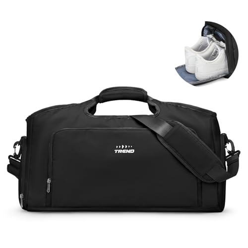 Gym Bag for Women with Shoes Compartment Weekender Bag Black - color: C3-Black