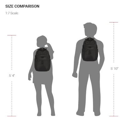 SwissGear Endure ScanSmart 17" Laptop Backpack – Reflective Tech Backpack with ScanSmart Compartment – Multiple Organizer Pockets – Black - color: Black
