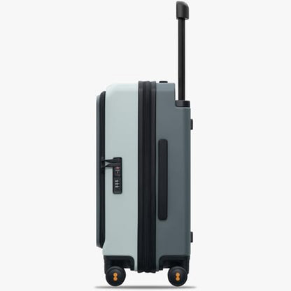 LEVEL8 Top Opening Carry on Luggage, 20 Inch Wide Handle Suitcase, Celadon - color: Celadon, size: 20Inch