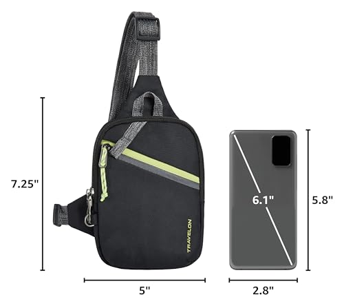 Travelon Anti-Theft Greenlander Compact Sling Bag - color: 제트 블랙