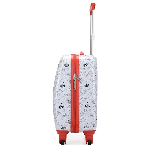 Nautica Kids Luggage - 18" Airline Approved Rolling Hardside Upright Carry-on Suitcase with Wheels (Pirate Ahoy) - color: Pirate Ahoy