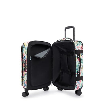 Kipling Women's Spontaneous Small Prt Softside Spinner Wheel Luggage, Integrated TSA Accepted Lock - color: Cocktail Floral, size: Small