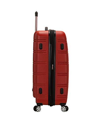 Rockland Melbourne Hardside 3 Piece Expandable Spinner Wheel Luggage Set, (20"/24"/28"), Red - color: Red, size: 3 Piece (20"/24"/28")