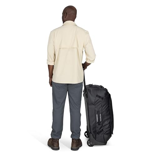 Osprey Transporter 90L Wheeled Travel Duffel Bag, Blue OS - color: Blue Flame/Nocturnal Blue, style: 90l